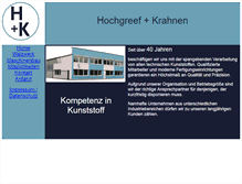 Tablet Screenshot of hochgreef-krahnen.de